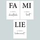 3er Poster Set Familie
